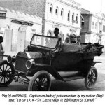 Elphinstone-St.-in-1914,-Picture-of-a-British-family's-first-car-in-Karachi
