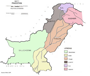Pakistan Map - Political Divisions