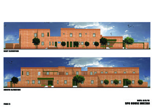 The building for SPO Multan is entirely constructed using brick, which ensures structural integrity and aligns with the area's traditional architectural style. The bricks are sourced locally, promoting the use of indigenous materials and supporting the local economy.